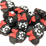 Minnie with Kissing Silhouette Focal Bead