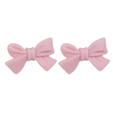 Knotted Bow w/Twist Silicone Focal Bead ~ 12 Colors