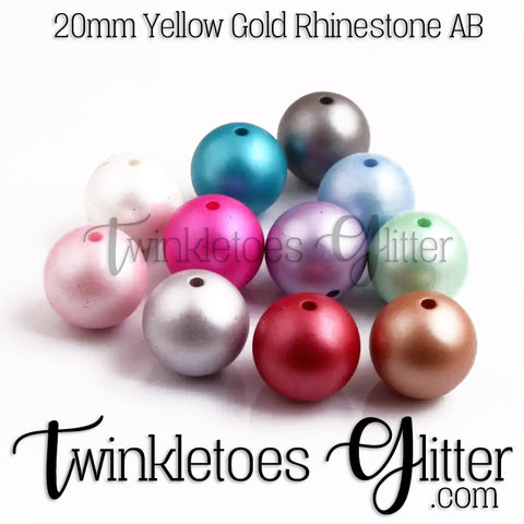 Bubblegum 20mm Bead Mix ~ Matte Pearls