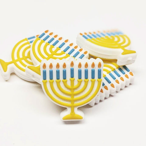 Menorah Silicone Focal Bead