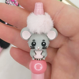 3D Mouse Silicone Focal Bead