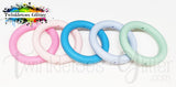 65mm Solid Color Silicone Rings ~ 10 Colors