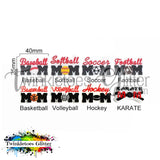 Softball Mom Silicone Focal Bead