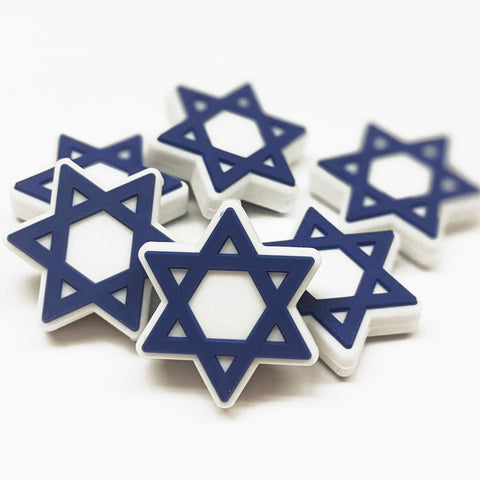 Star of David Silicone Focal Bead