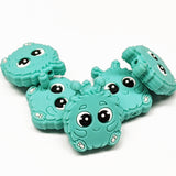 Fuzzy Monsters ~ 6 Colors ~ Silicone Focal Bead