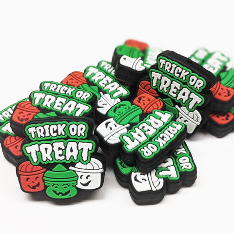 Trick or Treat Buckets Silicone Focal Bead