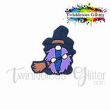 Witch Gnome w/Broom Silicone Focal Bead