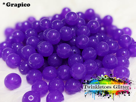 12mm Solid Acrylic Beads ~ Grapico