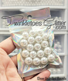 Round Pearls, no Hole ~ 5 Sizes