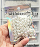 Round Pearls, no Hole ~ 5 Sizes