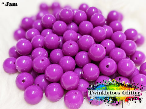 12mm Solid Acrylic Beads ~ Jam