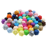 Silicone Beads ~ 11mm Hexagons ~ 30+ Colors