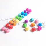 Silicone Beads ~ 13mm Hexagons ~ 30+ Colors