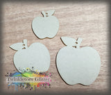 Apple Acrylic Blanks ~ All Sizes ~ w/Hole