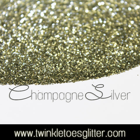 Champagne Silver - Ultra Fine Glitter - 1/128