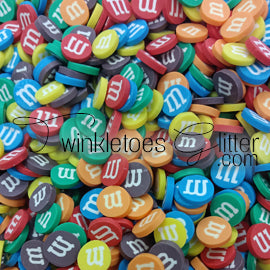 M&M Polymer Clay Slices, 2 Sizes