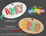 Round Ornament Sublimation MDF Blanks ~ All Sizes ~ w/Hole