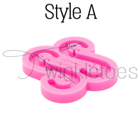 Face Mask Strap Hook, Style A Silicone Mold